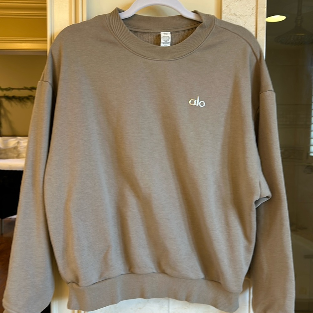 Accolade crewneck pullover gravel Size Small